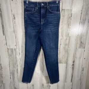 We The Free Slim Frayed Hem Jeans – Size 29 - Dark wash - MSRP $118